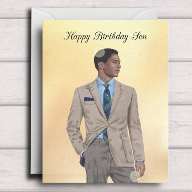 Black Man Birthday Card C